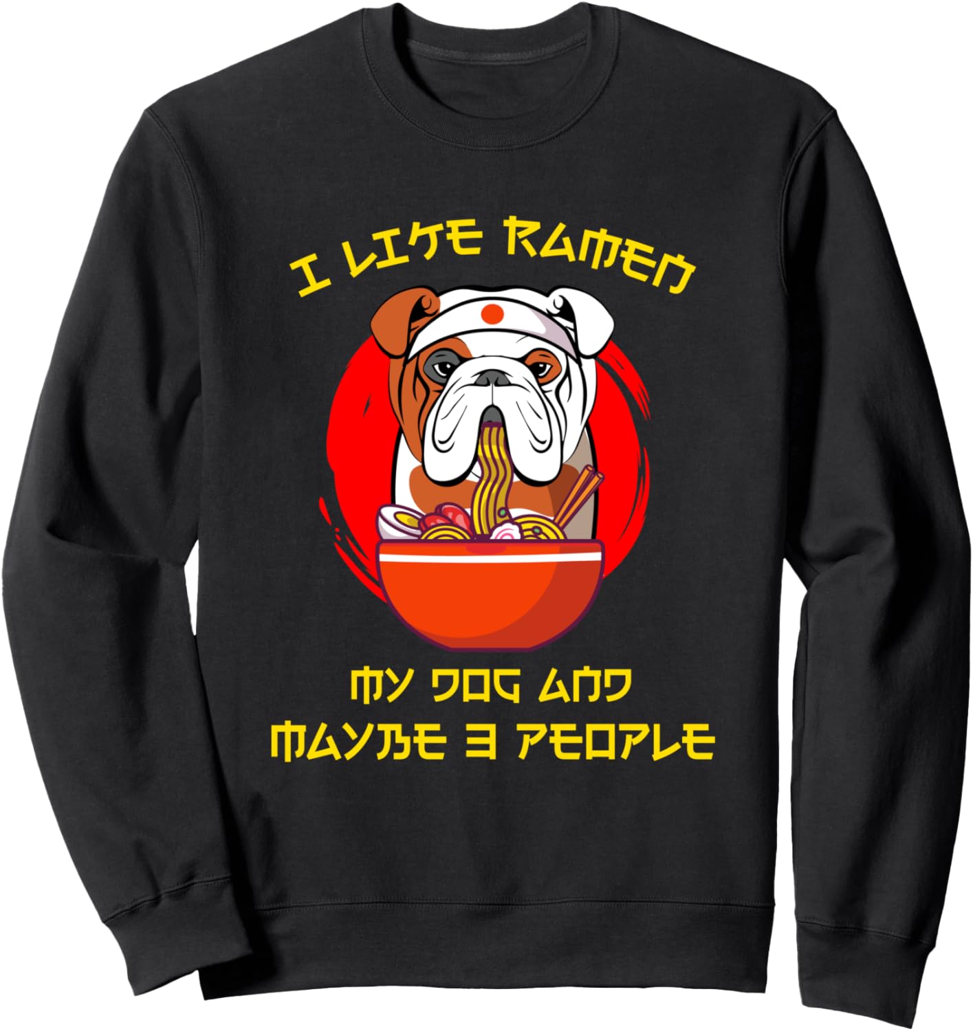 

Толстовка с надписью «Я люблю своего английского бульдога, японский рамен, ем лапшу быстрого приготовления», черная Kawaii English Bulldog Dog Mom, Черный, Толстовка с надписью «Я люблю своего английского бульдога, японский рамен, ем лапшу быстрого пригот