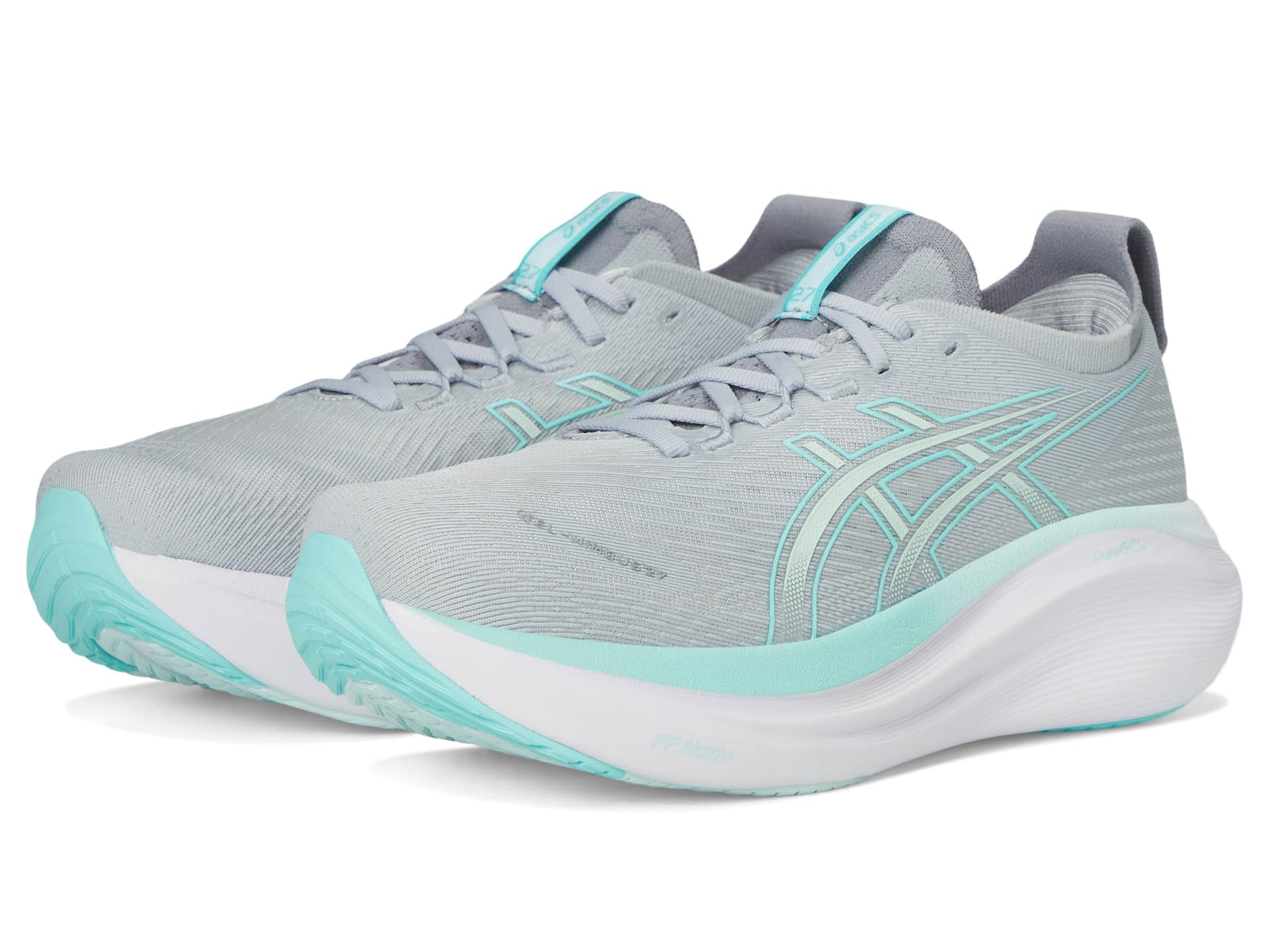 Кроссовки ASICS GEL-Nimbus 27, цвет Piedmont Grey/Illuminate Mint