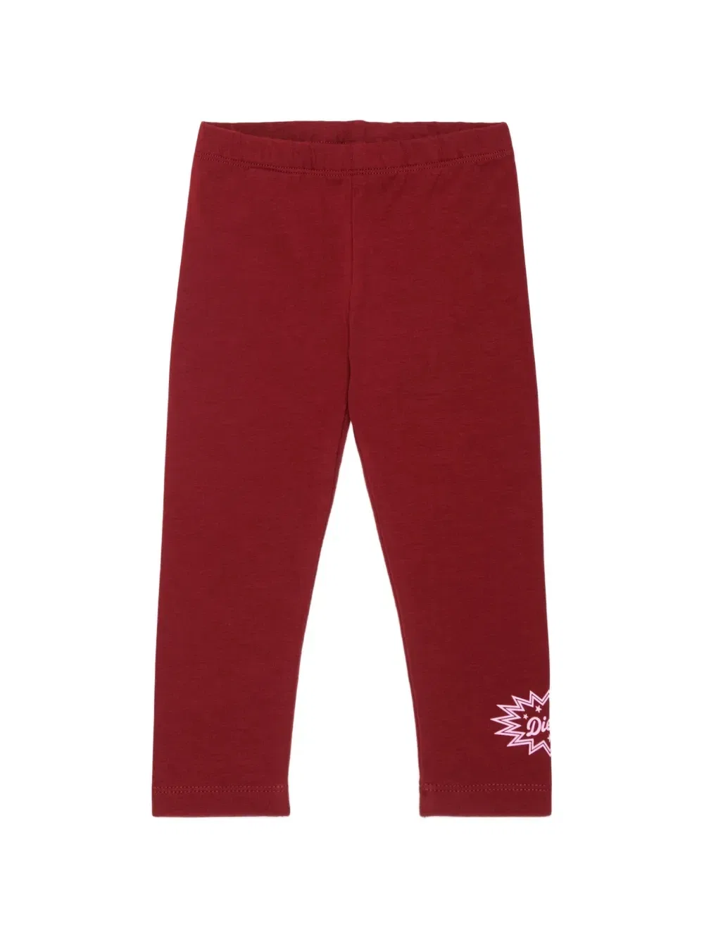 Брюки с логотипом и трикотажной вязкой Diesel Kids, красный