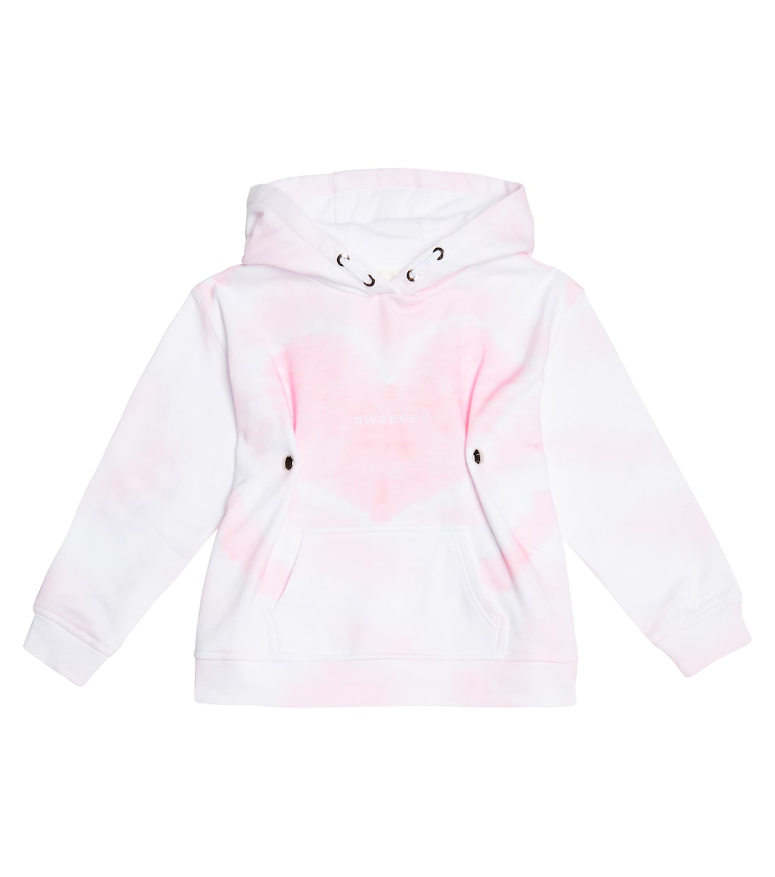 

Толстовка с капюшоном из хлопка с принтом тай-дай Givenchy Kids, Marshmallow