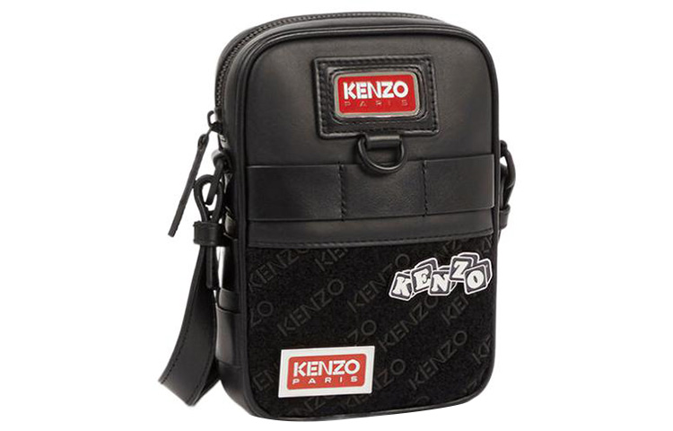 

KENZO Сумка через плечо из коровьей кожи, маленькая, унисекс, черная