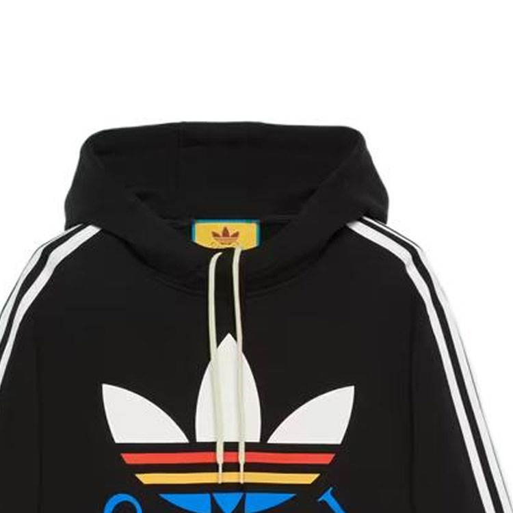 Футболка Adidas Cotton Sweatshirt, черная — фото 3
