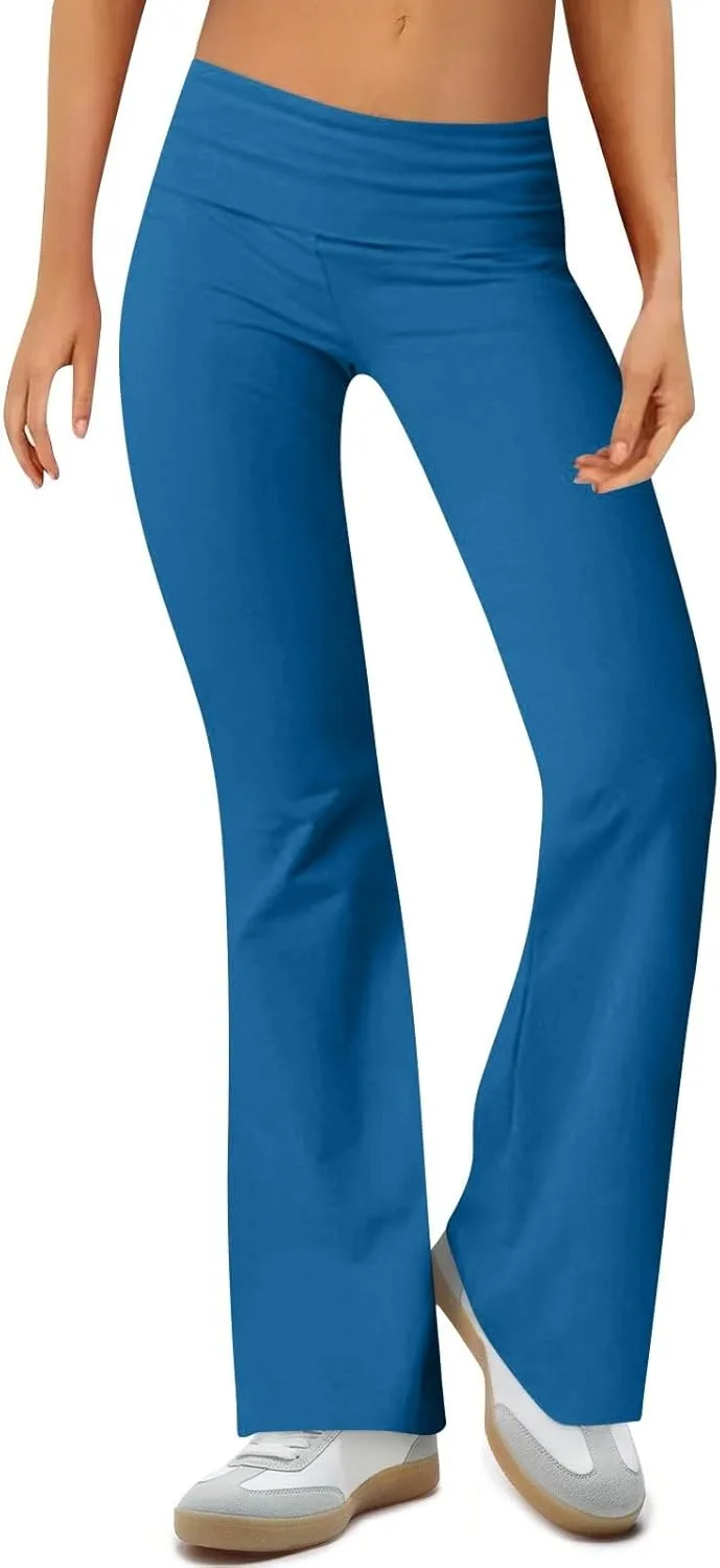 

Yoga Pants Women Y2k Lightweight Comfy Fold Over lcyhony