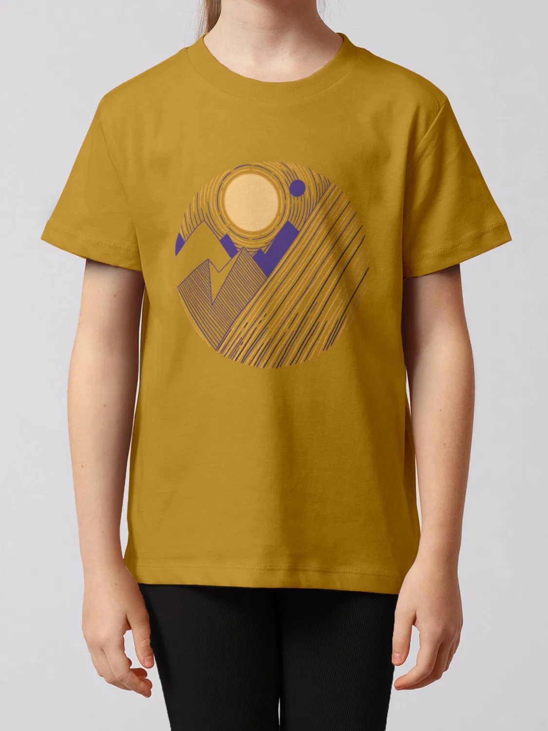 Футболка 'Geometric Landscape 3' Watabout.Kids, Lemon Yellow — фото 2