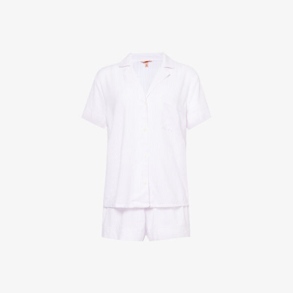 

Пижама Nautico из льна в полоску Eberjey, белый