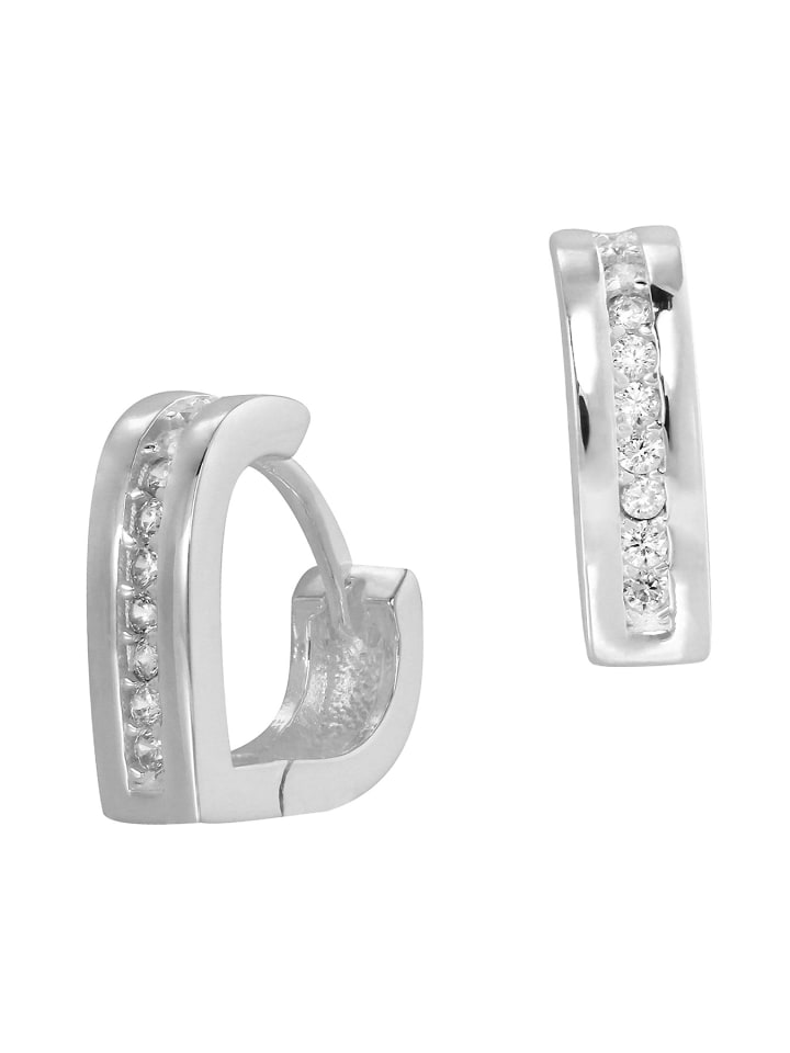 

SilberDream Женские серьги-кольца из серебра 925 пробы, полированные, в форме сердца, приблизительно 15 мм