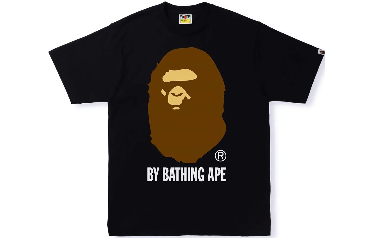 

A BATHING APE BAPE Milo на черной футболке Big Ape, Черный