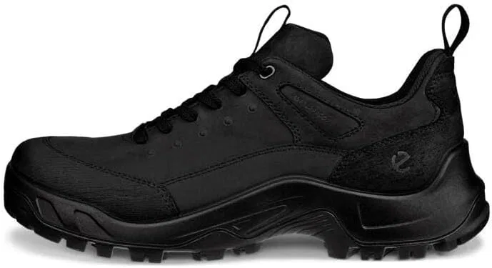 Мужские водонепроницаемые походные кроссовки ECCO Offroad на шнуровке, Black — фото 3
