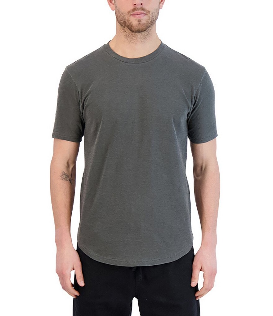 

Футболка Goodlife Sun-Faded Slub с гребешком и круглым вырезом с короткими рукавами, черный