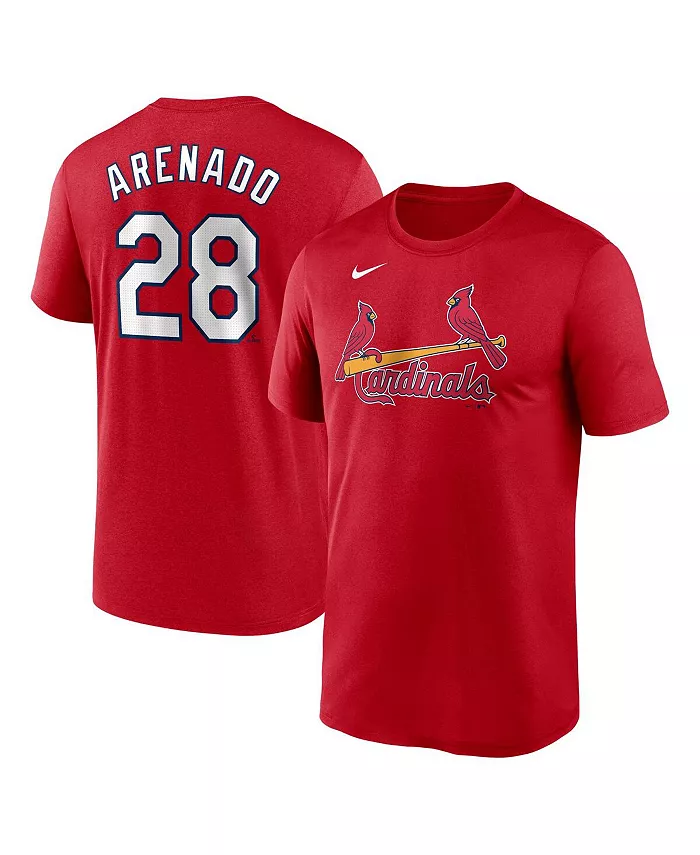 

Мужская футболка дома с именем и номером легенды St. Louis Cardinals Нолана Аренадо, красная Nike