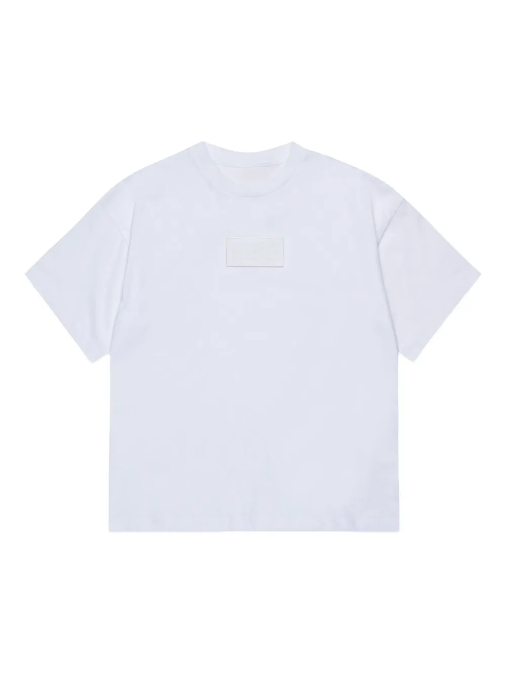

Футболка с нашивкой-логотипом MM6 Maison Margiela Kids, белый