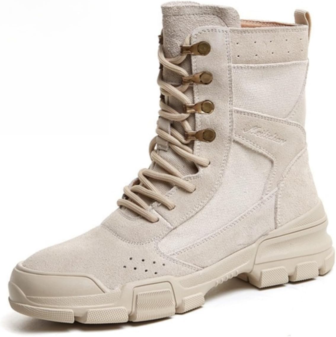 

Женские туристические ботинки Azttoztto, с толстой подошвой, шнуровкой и водонепроницаемые, удобная обувь для походов для мужчин и женщин, бежевый