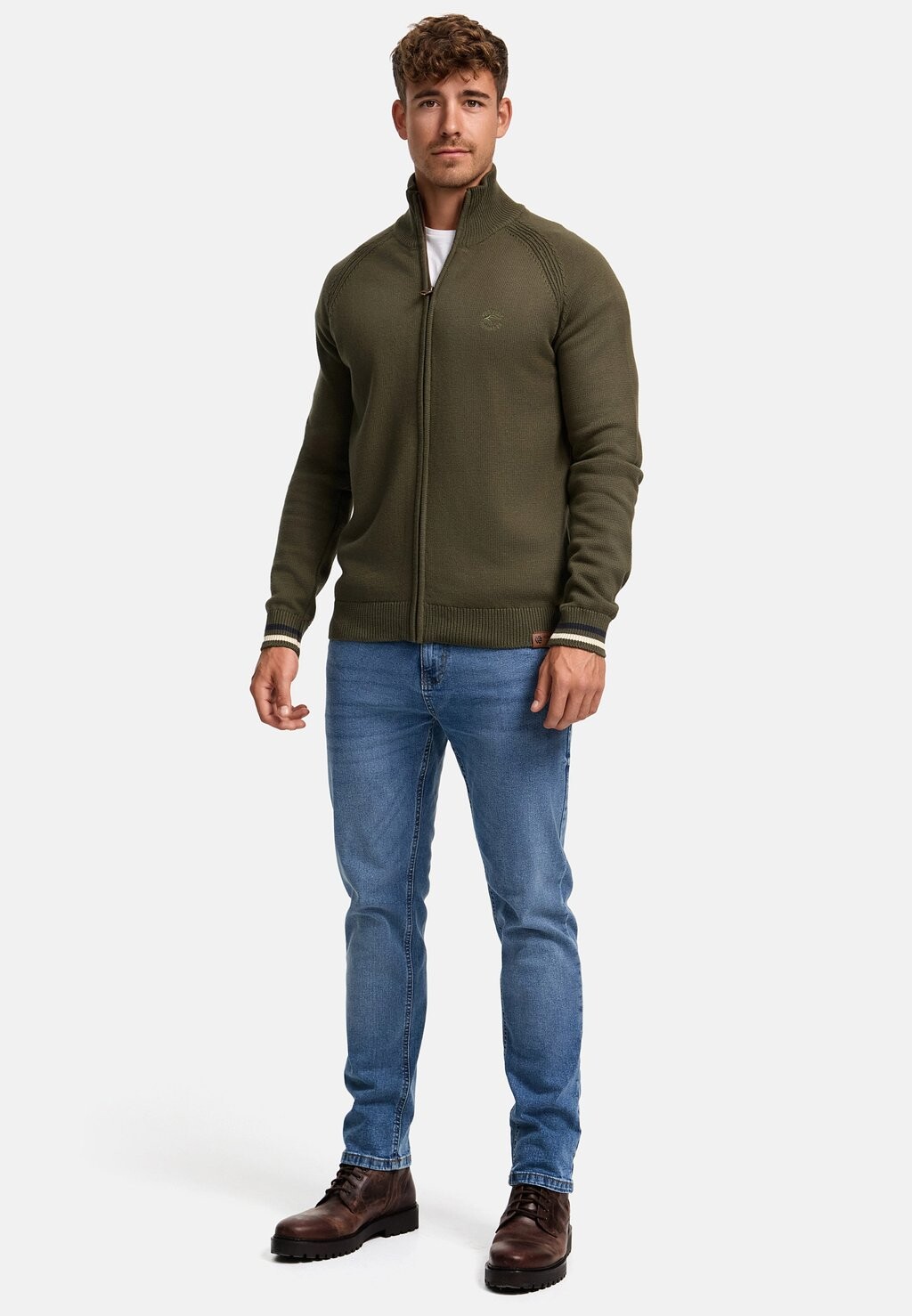 

Кардиган INARUTEMIA INDICODE JEANS, темно-зеленый
