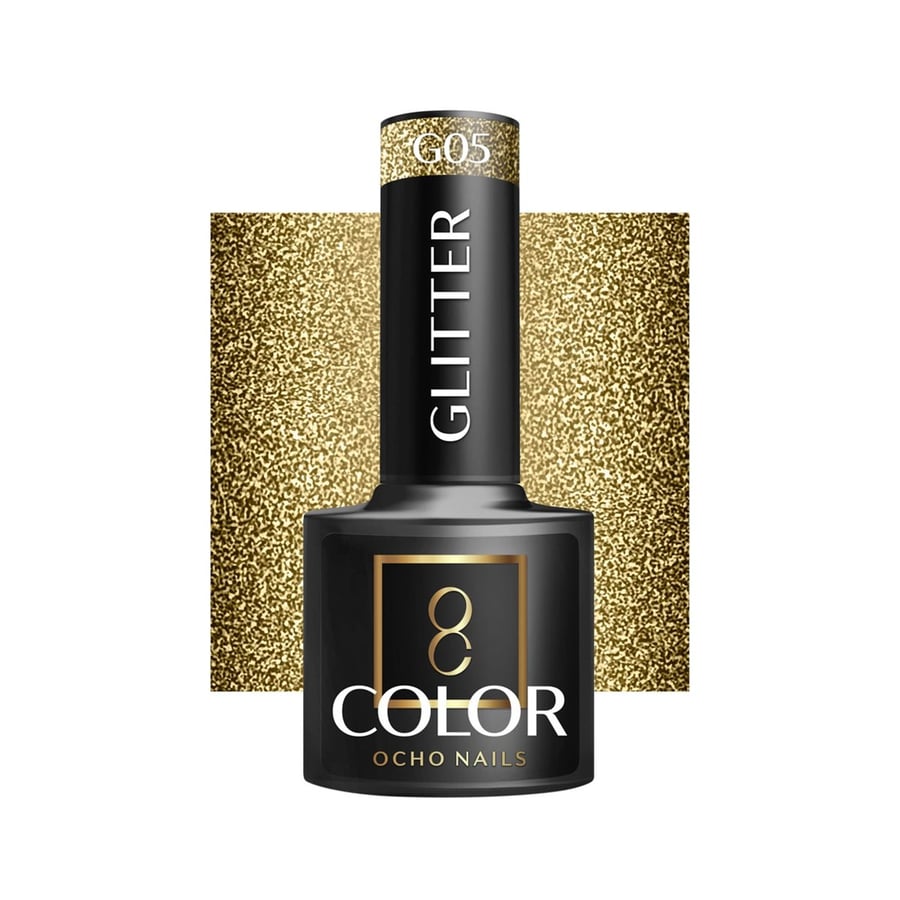 

OCHO NAILS Гибридный лак для ногтей с блестками G05 -5 г Active Shop