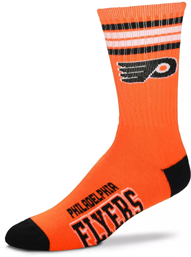 

Носки Deuce Crew с 4 полосками для босых ног Philadelphia Flyers For Bare Feet