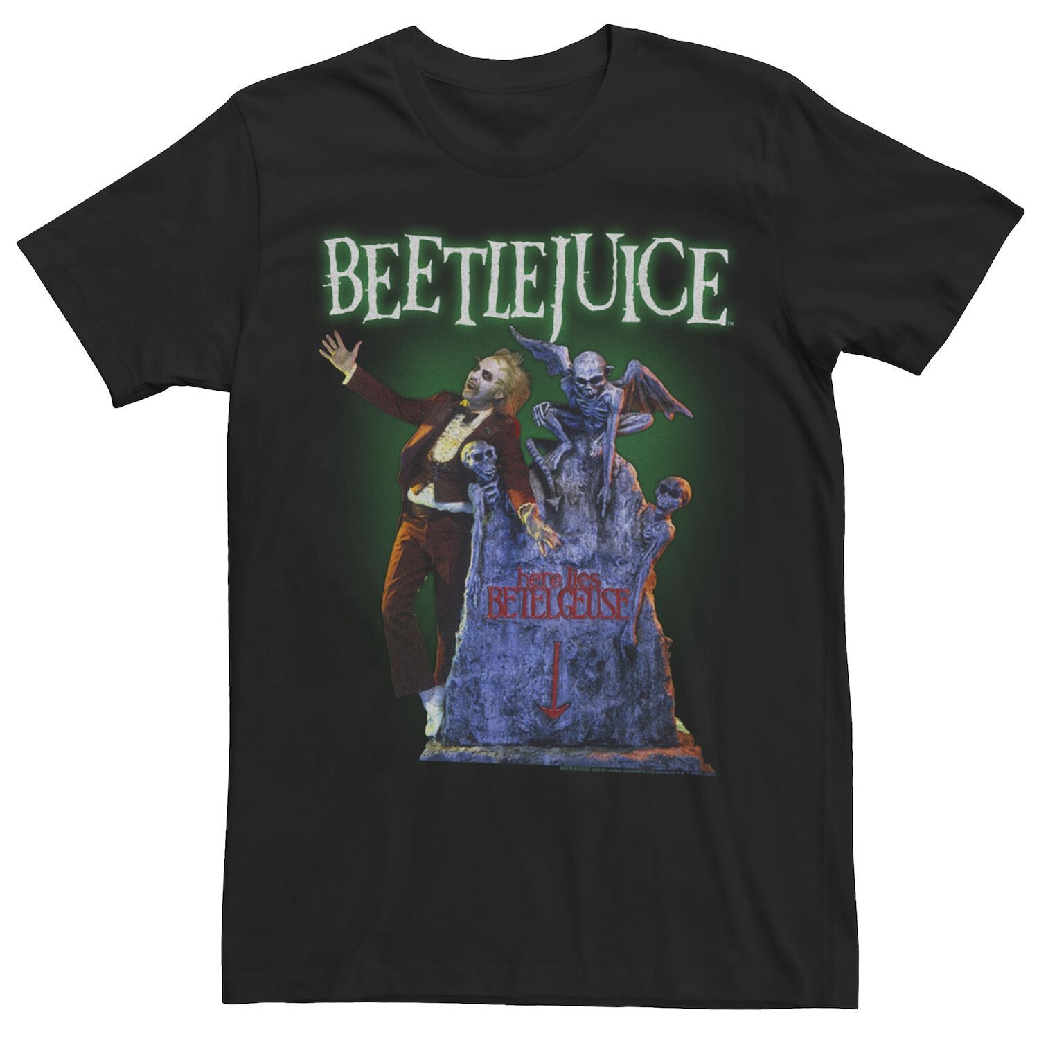 

Мужская футболка Beetlejuice Here Lies Betelgeuse Tomb Stone Licensed Character