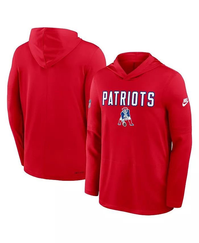 

Мужская красная футболка с капюшоном New England Patriots Alt Pack Pass Accuracy Performance с длинным рукавом Nike