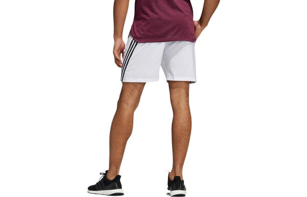 Шорты aeroready 3-stripes 8-inch shorts Adidas, белый — фото 2