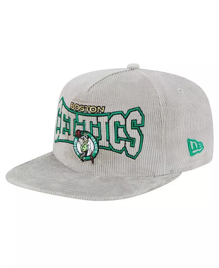 

Мужская серая вельветовая бейсболка-кепка Boston Celtics Throwback Golfer New Era