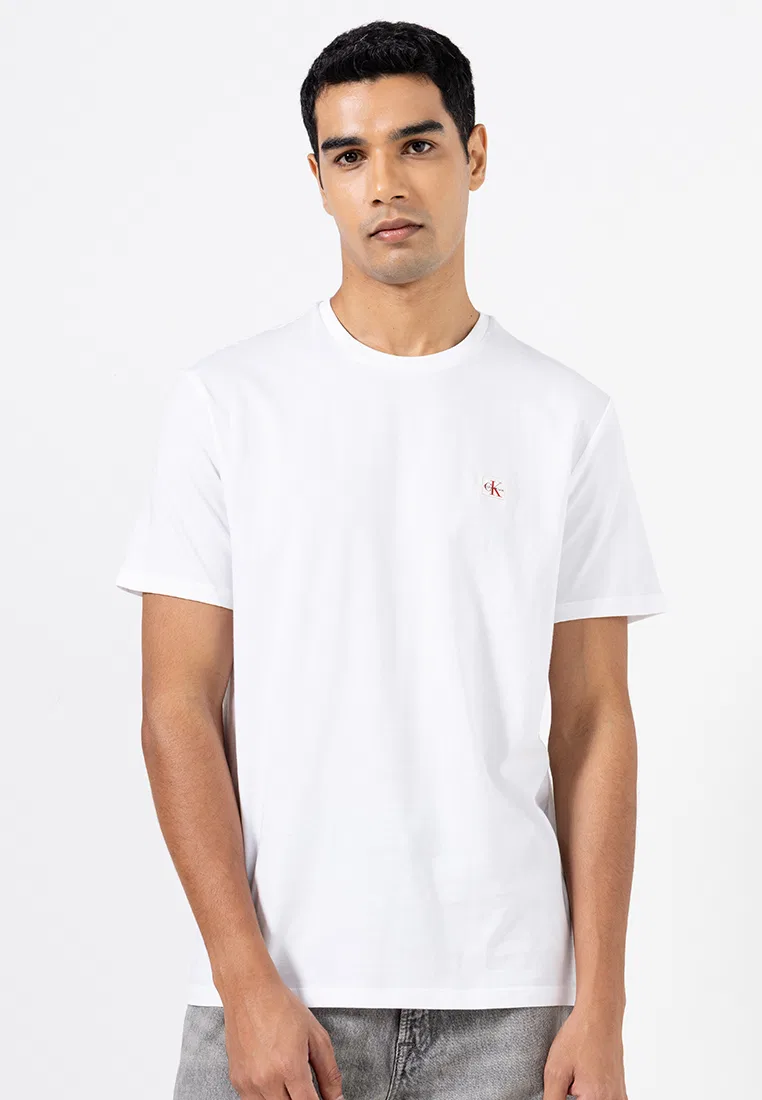 Футболка с монограммой, Calvin Klein Jeans, ярко-белый