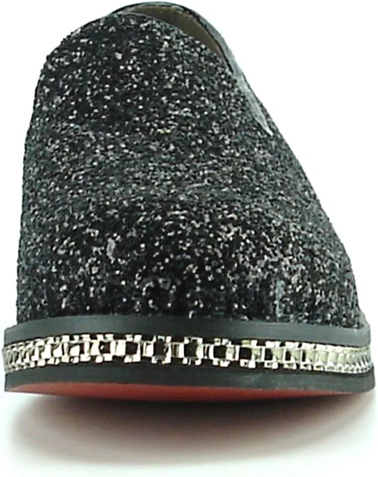 Лоферы Glitter Slip on, Black Fiesso by Aurelio Garcia — фото 2