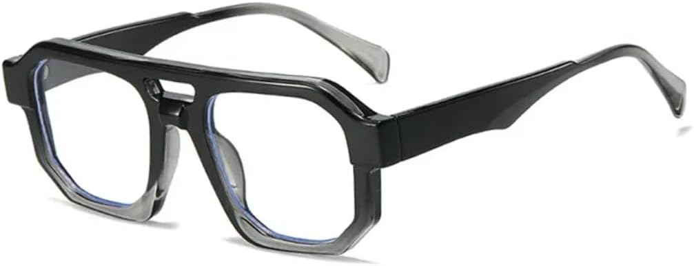 

Солнцезащитные очки с защитой UV400 | Двойные перемычки, градиентный фиолетовый панк | для женщин и мужчин, для занятий спортом на открытом воздухе и вождения DSVIGF, Black Grey Clear