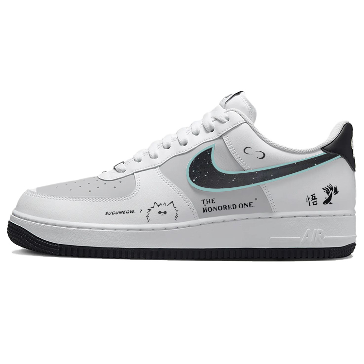 

Кроссовки Nike Air Force 1 Skateboarding Low-top, белый/черный/серый