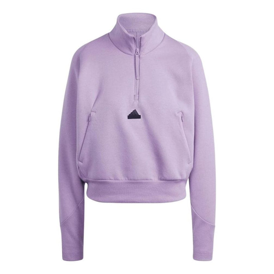 

Куртка (WMNS) adidas ZNE Quarter-Zip Track Jacket Asia Sizing 'Purple', фиолетовый