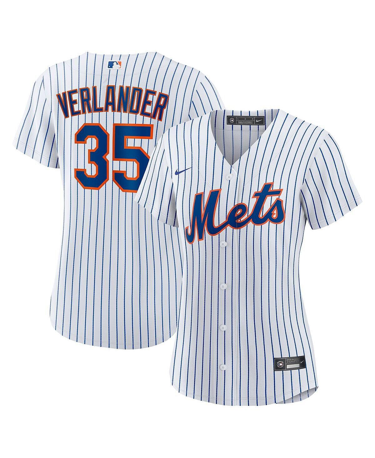 

Женская белая футболка Justin Verlander, реплика игрока Royal New York Mets Home Nike, Белый, Женская белая футболка Justin Verlander, реплика игрока Royal New York Mets Home Nike