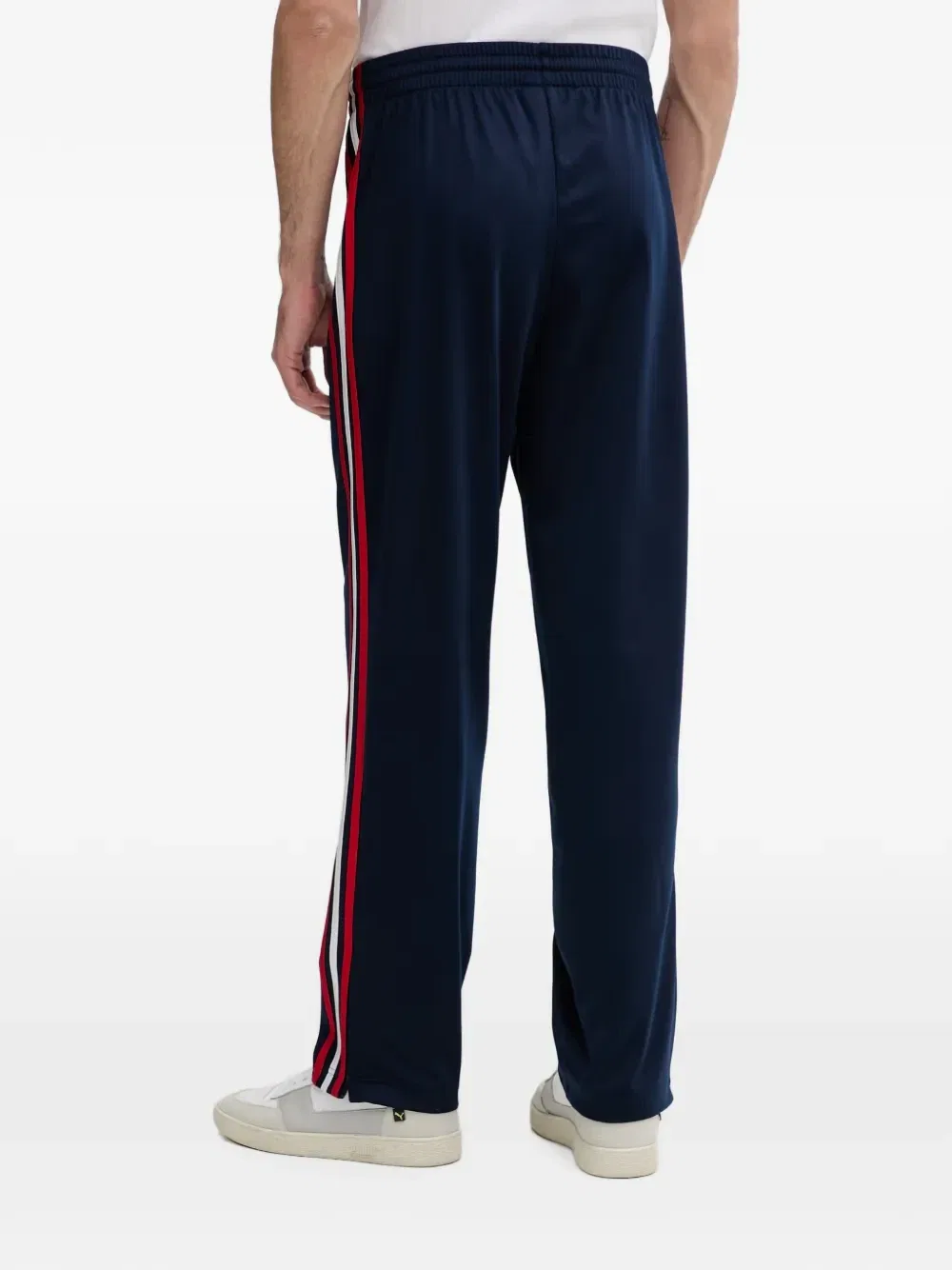 Спортивные брюки Firebird с вышитым логотипом и боковыми полосками Adidas, синий — фото 3
