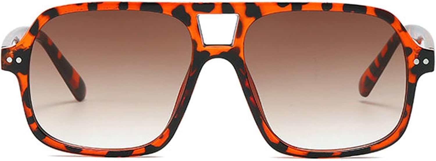 

Солнцезащитные очки Willochra большого размера в стиле «пилот» для женщин и мужчин, винтажные квадратные солнцезащитные очки 70-х годов, мужские очки с двойной перемычкой, защита от ультрафиолета UV400, C3