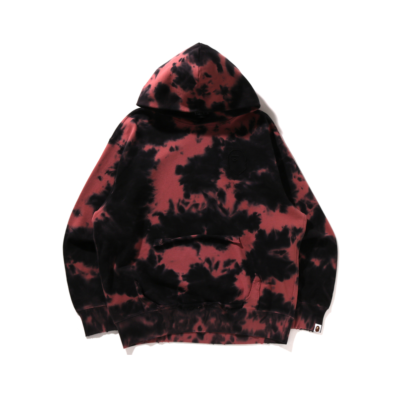 

Bape Destroyed Bleach Logo расслабленный крой пуловер худи A BATHING APE, черный