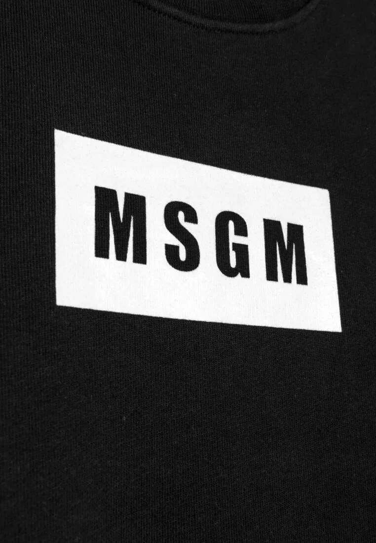 Толстовка, хлопок, Kids Msgm, черный — фото 2