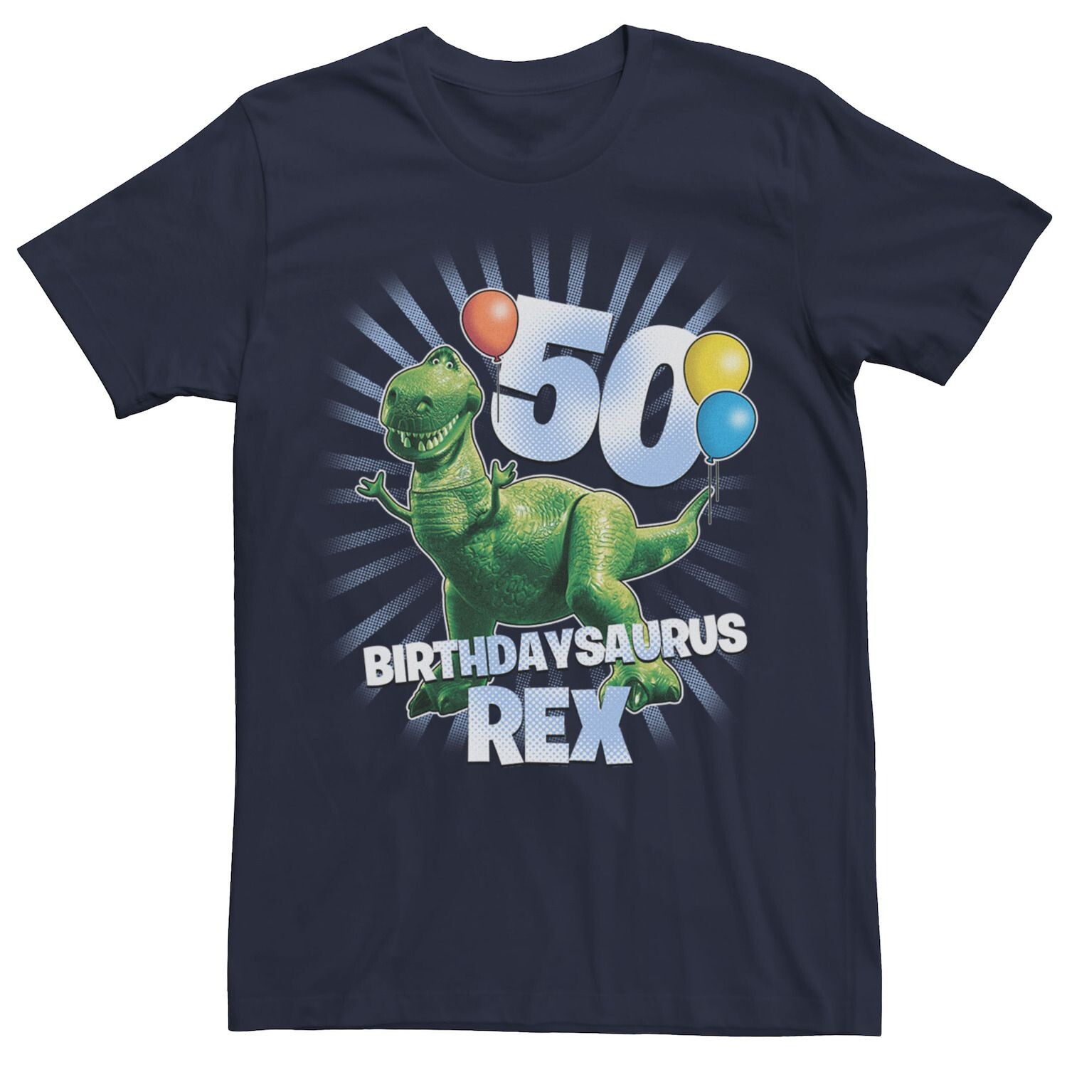 

Мужская футболка «История игрушек» Birthdaysaurus Rex на 50-летие Disney / Pixar