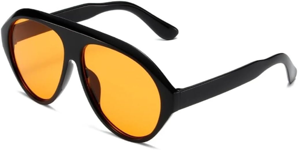 

Солнцезащитные очки с защитой UV400 | Увеличенный размер, зелено-оранжевый градиент | для женщин и мужчин, для занятий спортом на открытом воздухе и вождения LXLHWN, Black Orange