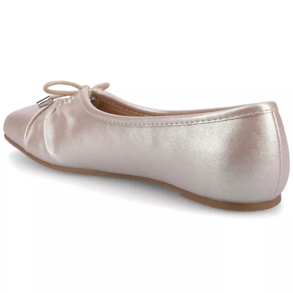 Калли балетки с бантом для женщин средней и широкой полноты Journee, цвет blush sparkle — фото 4