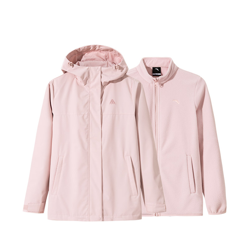 

Анта Outdoor Collection Водонепроницаемая и Ветрозащитная Ветровка Женская Стойкий Розовый, Мягкий и Нежный Розовый