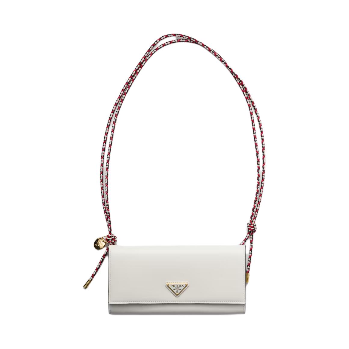 

Prada Женская сумка через плечо и кошелек из коровьей кожи, белые