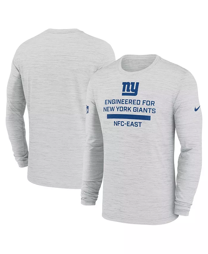 

Мужская футболка с длинным рукавом Ash New York Giants Sideline Velocity Performance Nike