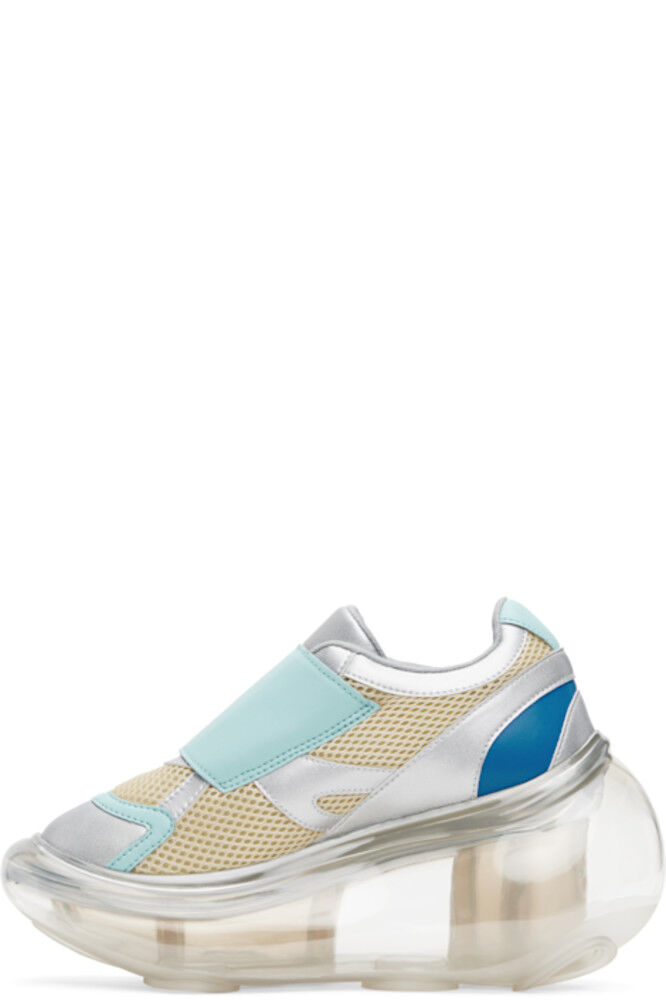 Эксклюзивные кроссовки SSENSE Off-White & Blue JennyFax Edition Bubble Sneakers I'm Sorry by Petra Collins — фото 3