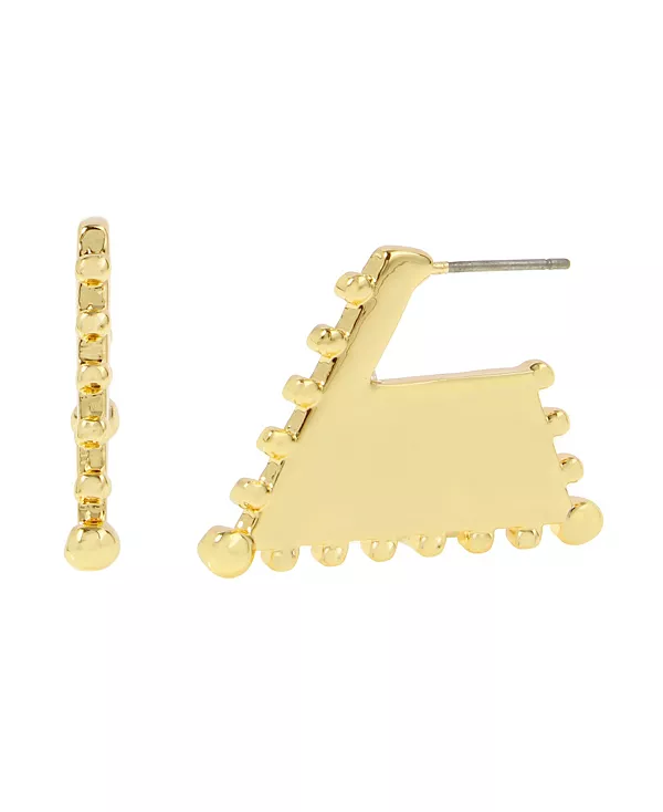 

Серьги-Кольца с трапециевидными бусинами Steve Madden, gold