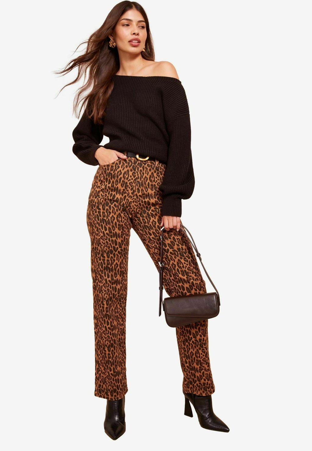 

Джемпер PETITE FIT - OFF THE SHOULDER Friends Like These, цвет Mottled Black