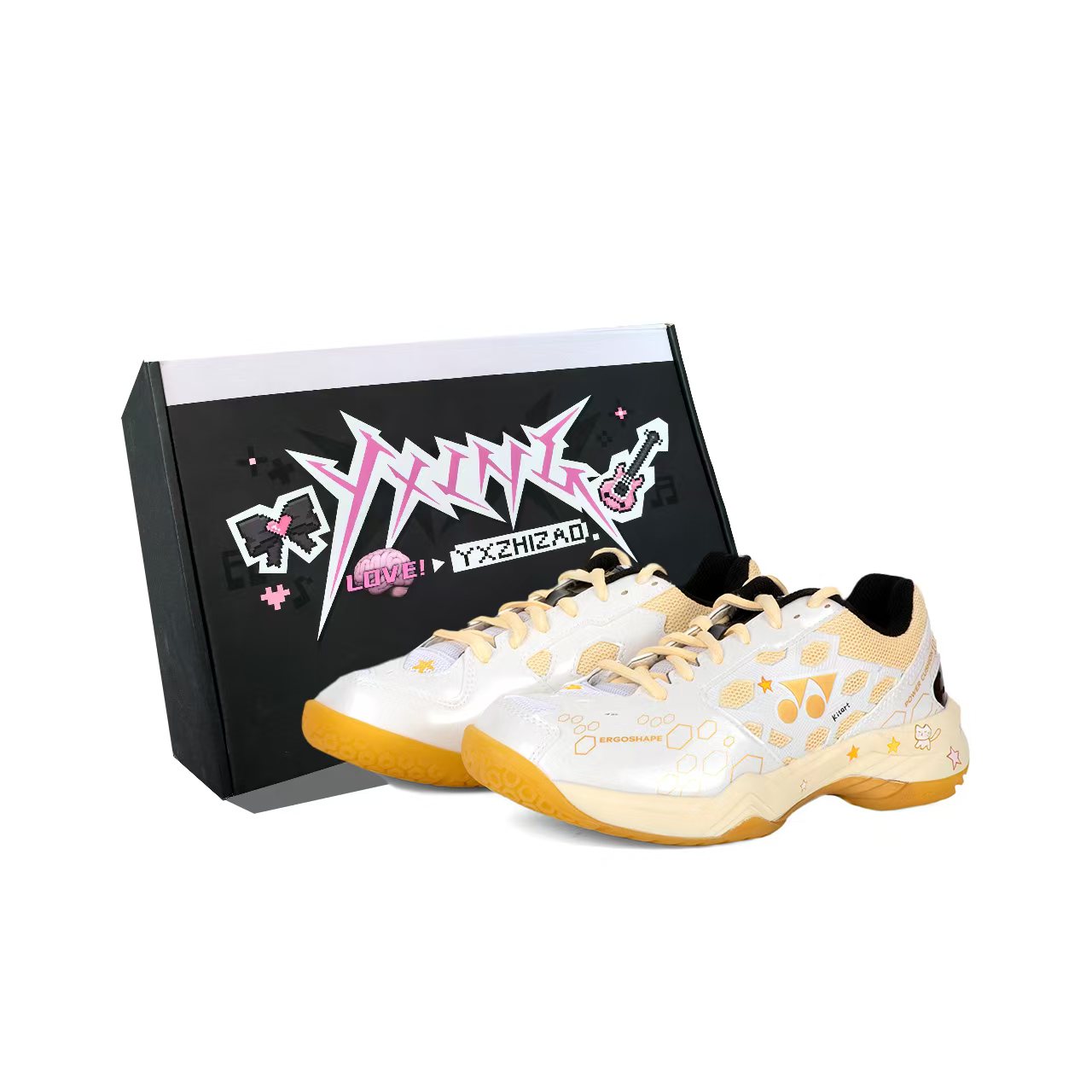 

Легкие дышащие бадминтонные кроссовки low top с амортизацией и устойчивостью к истиранию unisex YONEX, белый