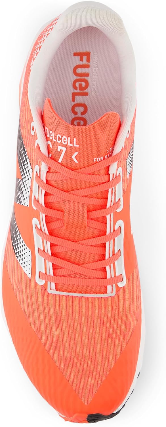 Кроссовки New Balance Unisex Adult FuelCell Xc7 V5 для кросс-тренинга, белый/черный/красный — фото 4