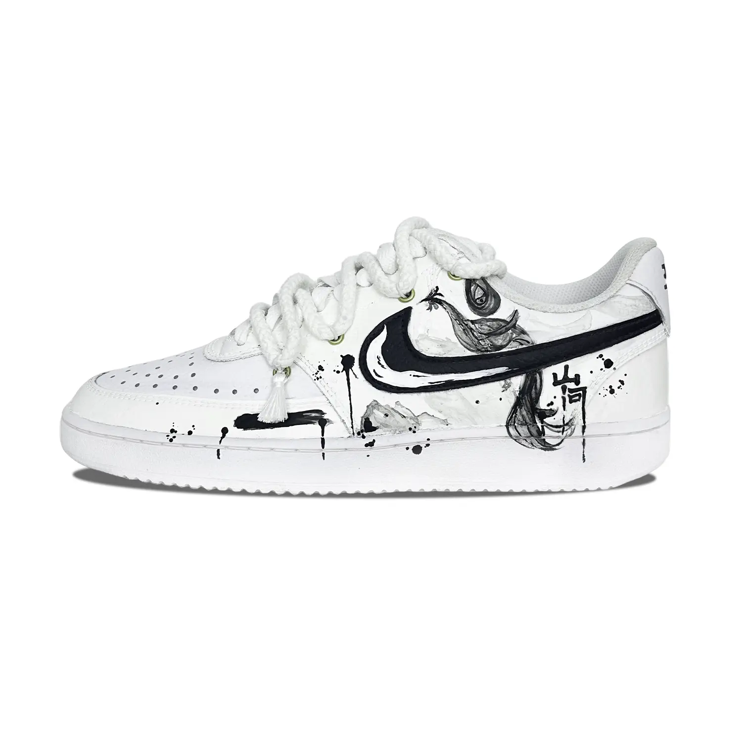 

Кроссовки Nike Court Vision 1 Skateboarding Shoes Unisex Low-top White, белый