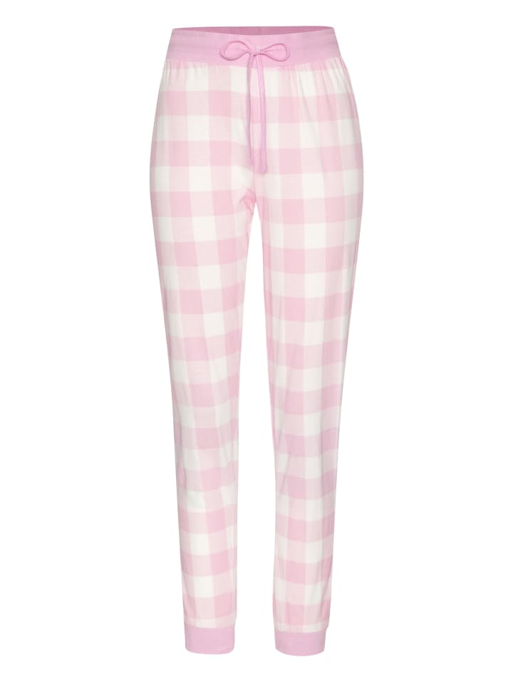 

Пижамные штаны в светло-розовую и белую клетку VIVANCE DREAMS