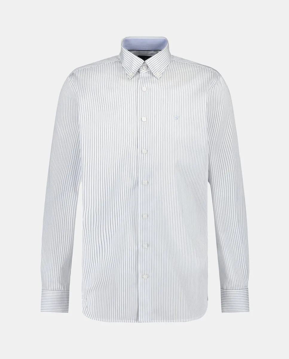 

Мужская рубашка классического кроя в двухцветную полоску Hackett