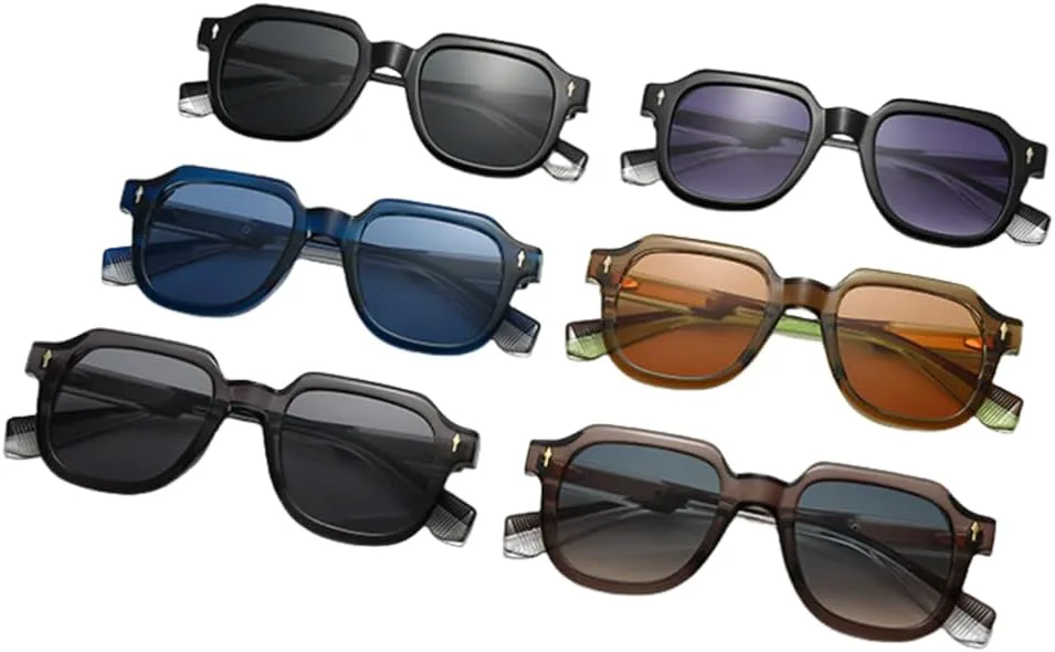 

Винтажные прямоугольные солнцезащитные очки для мужчин и женщин, роскошные солнцезащитные очки, модные мужские солнцезащитные очки UV400 VVTWSSW, C2tea Green