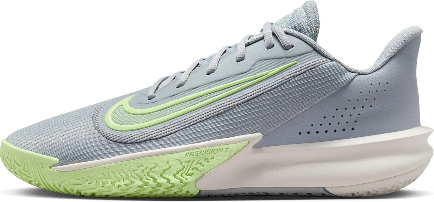 Баскетбольные кроссовки Nike Precision 7 HJ9153, Wolf Grey Barely Volt Phantom
