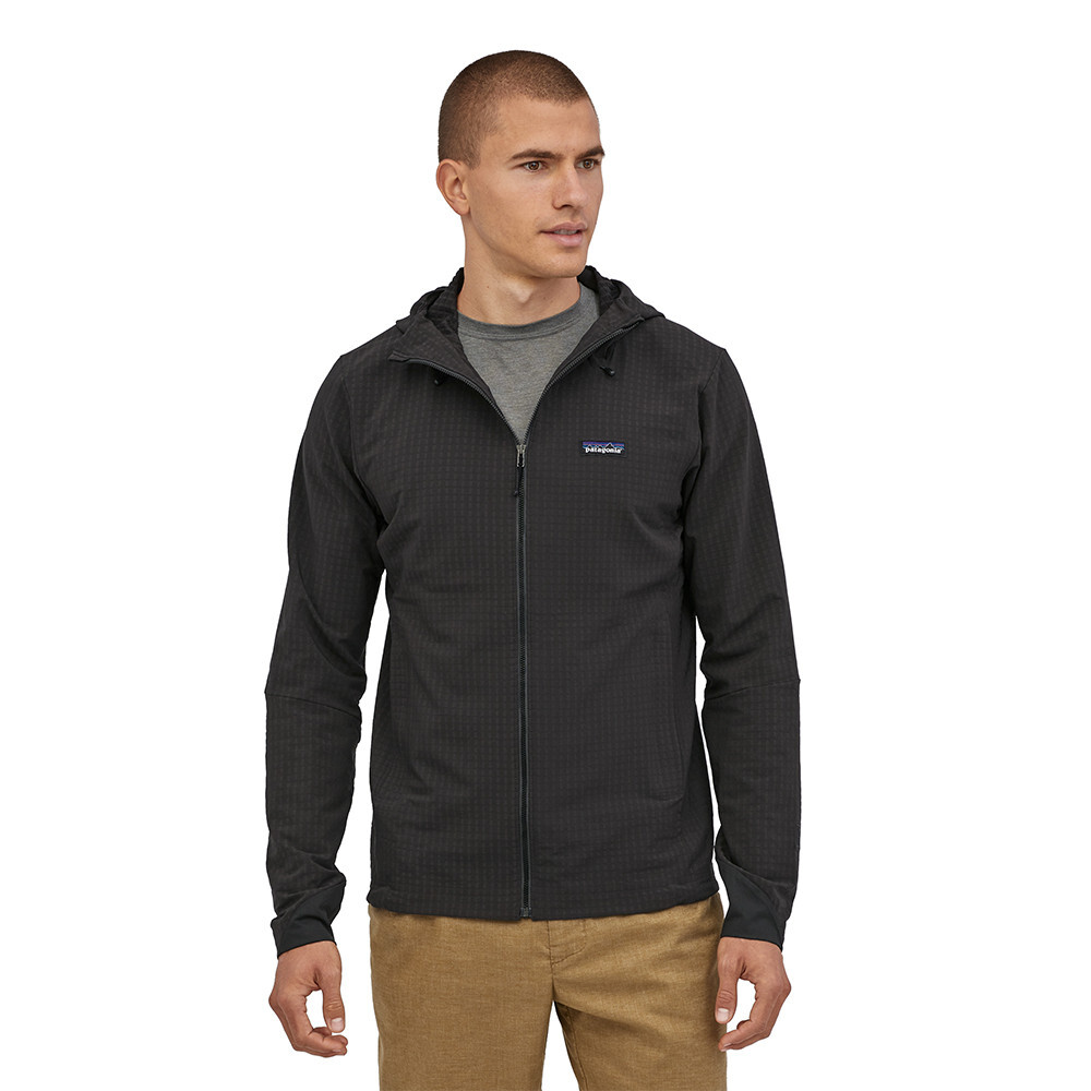 

Куртка Patagonia R1 TechFace Hooded, черный